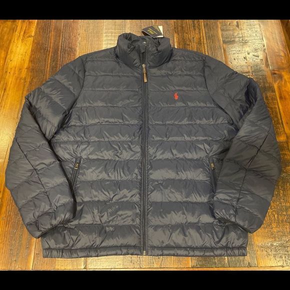 Other - Polo Ralph Lauren Blue Lightweight Packable Bleeker Down Jacket Mens 2XB